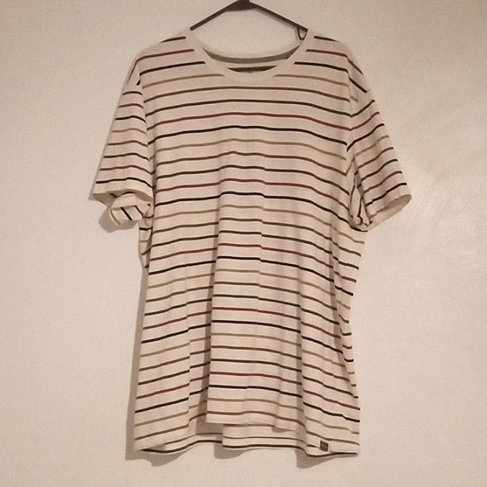 Cream colored striped shirt